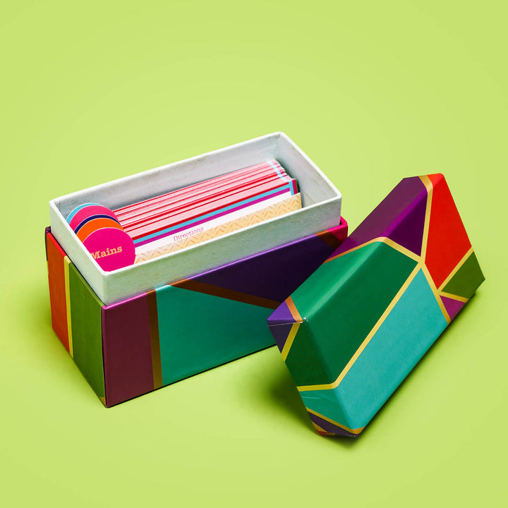 Recipe Cards Box - Colourful