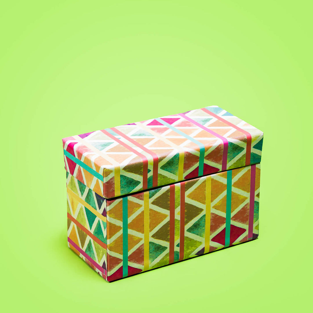 Recipe Cards Box - Geometric