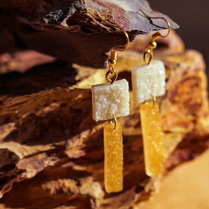 Handcrafted Resin Earrings - Classy Lady