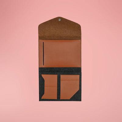 The Travel Companion Eco-felt & Vegan Leather Hamper - Pack of 5