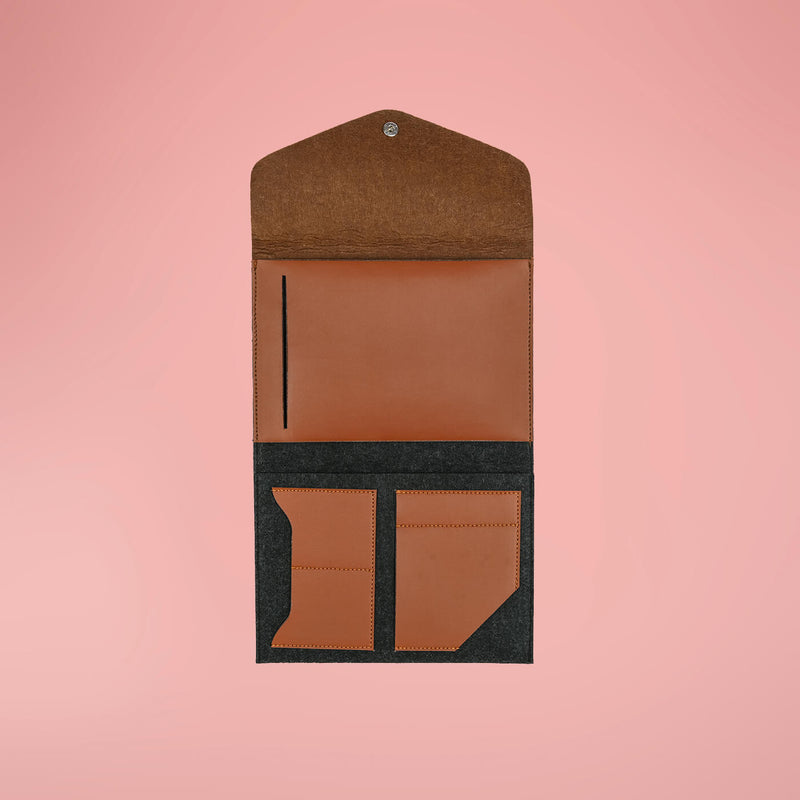 The Travel Companion Eco-felt & Vegan Leather Hamper - Pack of 5