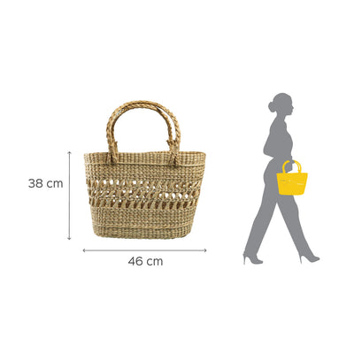 Handwoven Lattice Shopping Bag