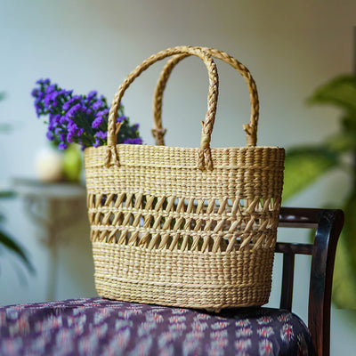 Handwoven Lattice Shopping Bag