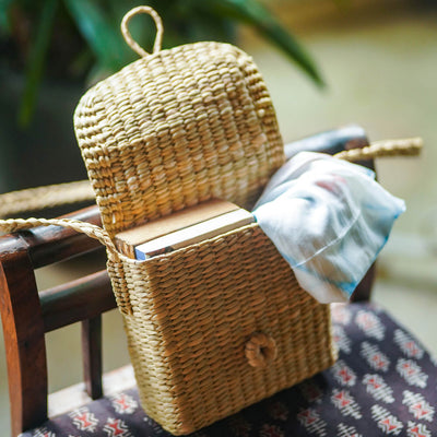 Handwoven Kauna Grass Sling Bag