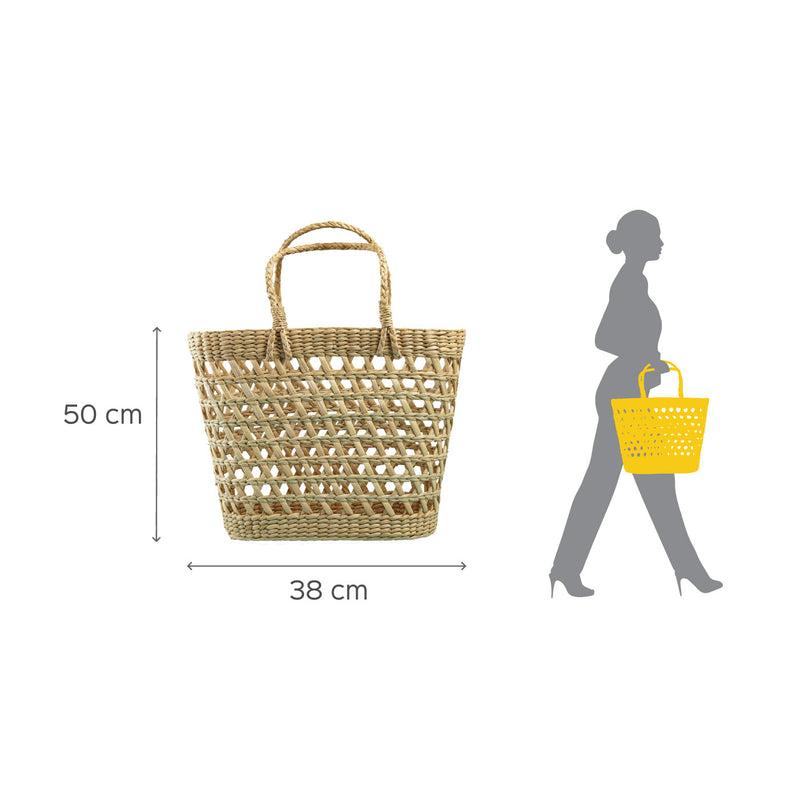 Handwoven Jaali Beach Basket