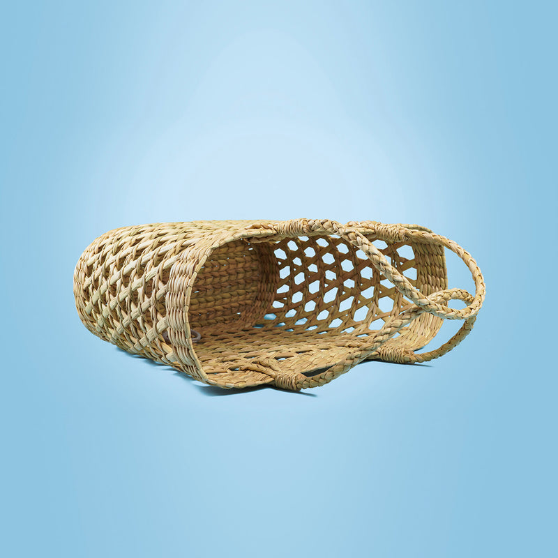 Handwoven Jaali Beach Basket