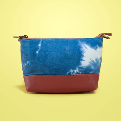 Shibori Sling Bag - French Blue