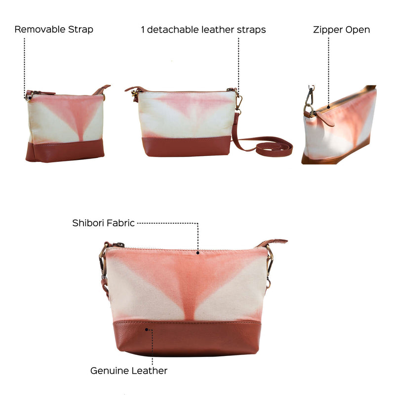Shibori Sling Bag - French Blue