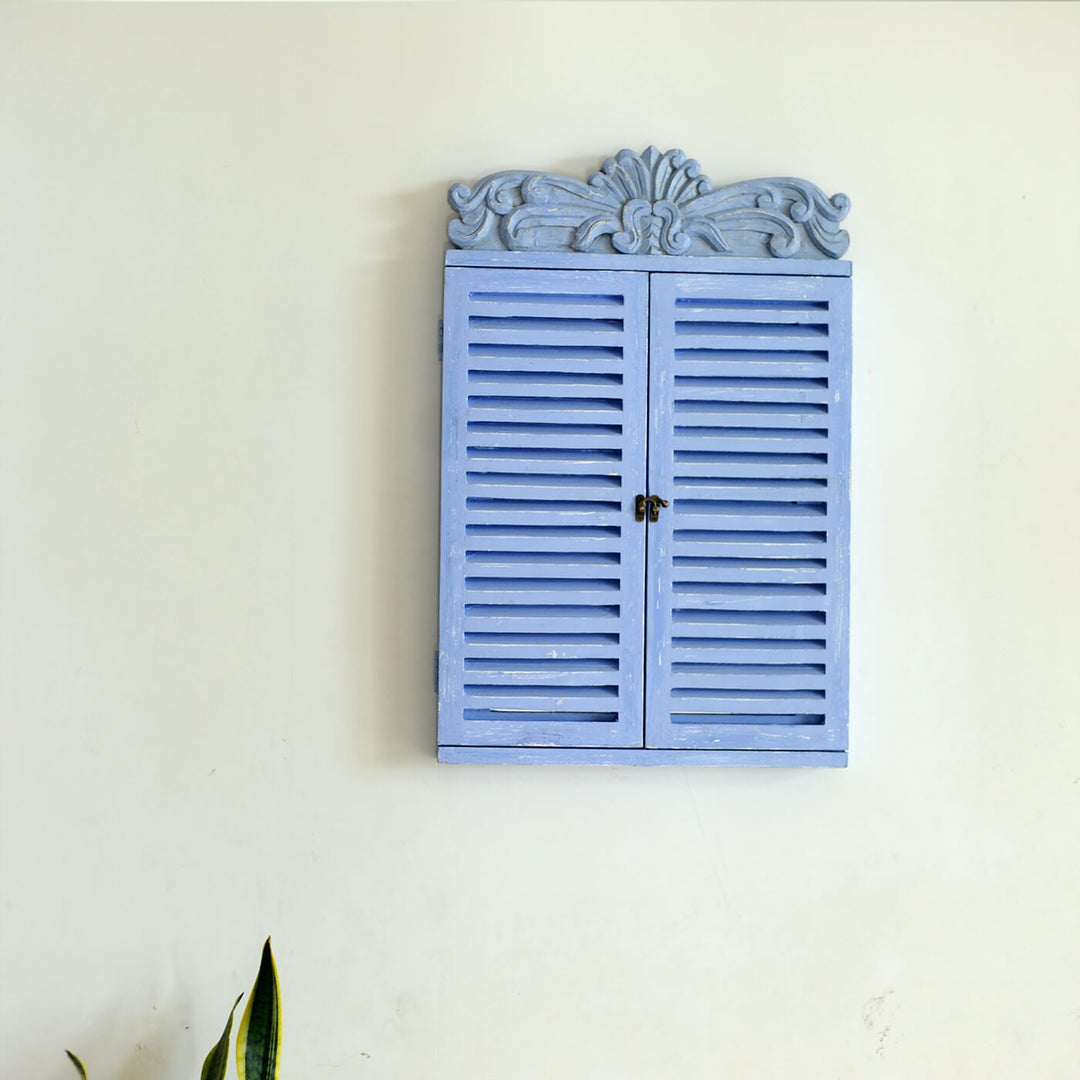 Small Ornate Carved Window Mirror