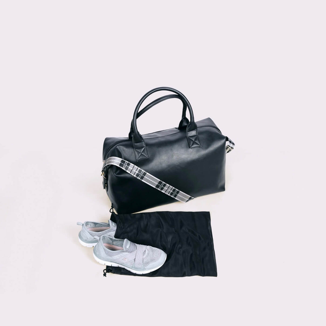 Faux Leather Weekend Holdall Handbag