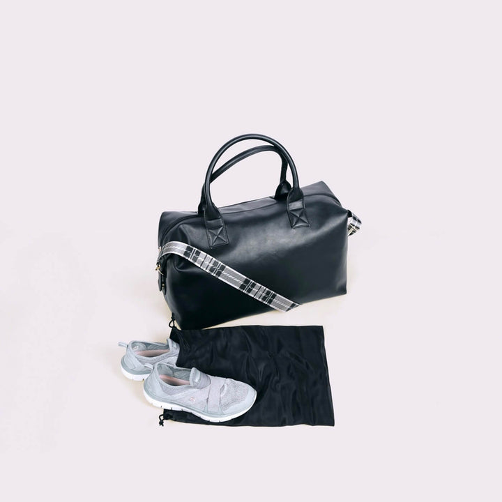 Faux Leather Weekend Holdall Handbag