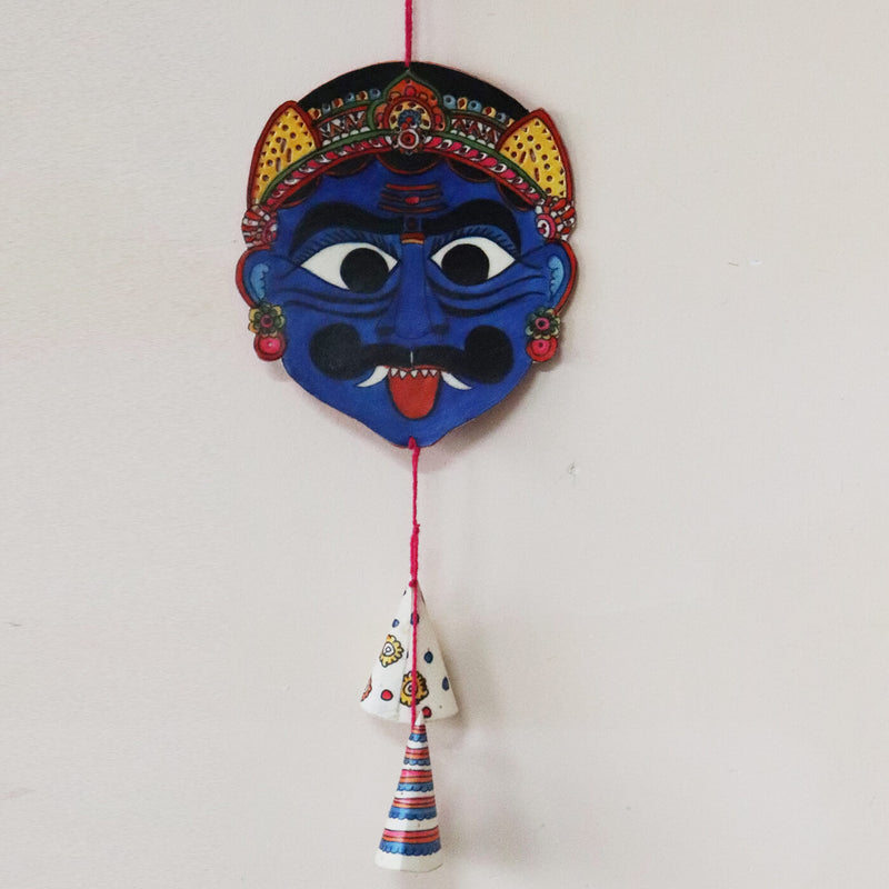 Hand-painted Good Luck Demon Tholu Puppet Hanging