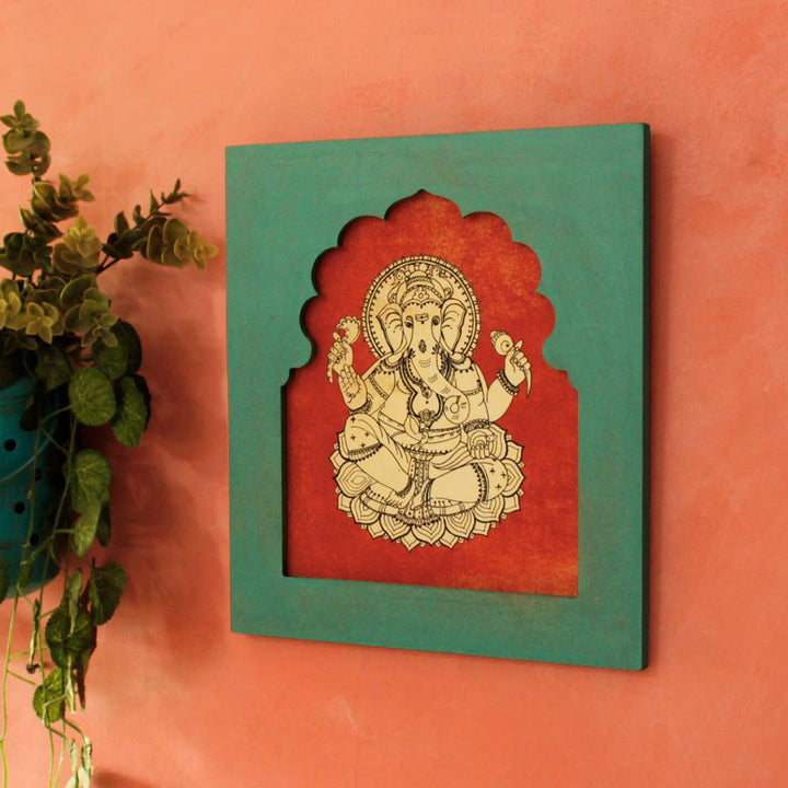 Traditional Wall Frames - Laxmi Ganesh - Set of 2