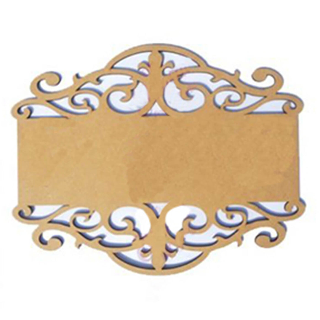Ready to Paint MDF Base - Floral Cutwork