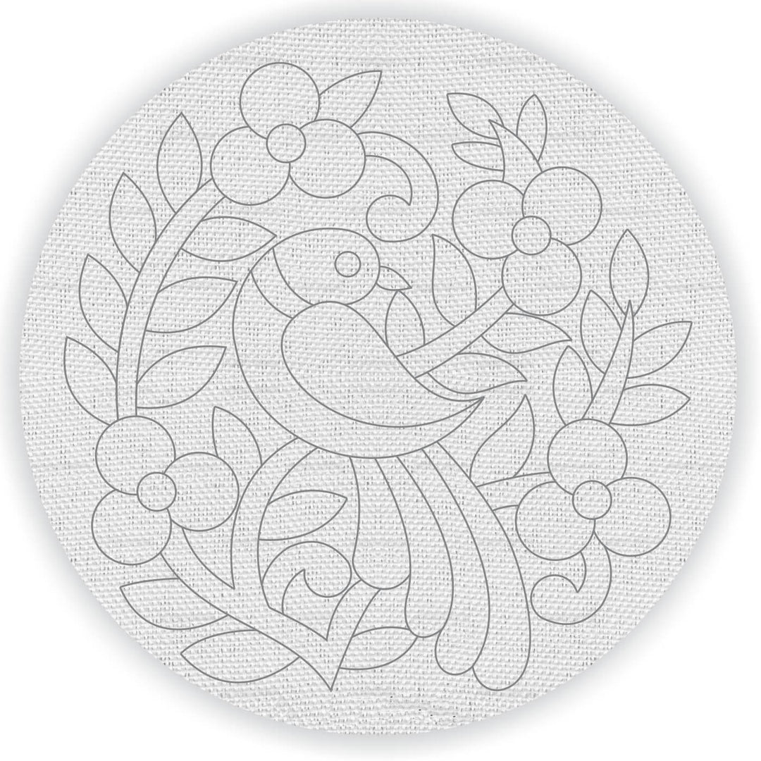 Trial Pack - Bird and Animal Motifs Premarked Canvas Bases - Set of 7