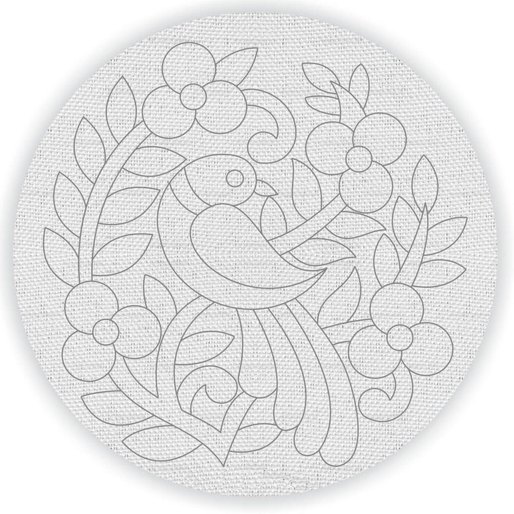 Trial Pack - Bird and Animal Motifs Premarked Canvas Bases - Set of 7