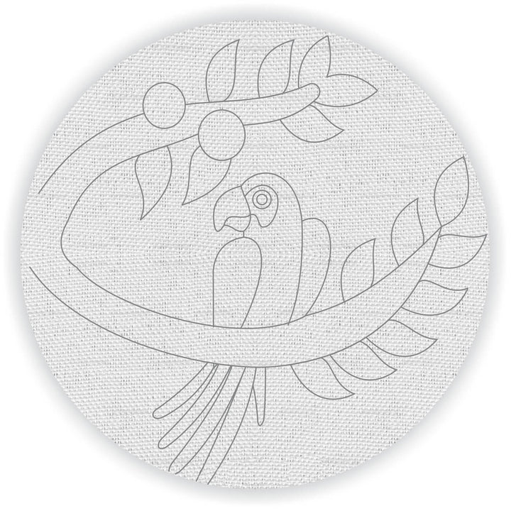 Trial Pack - Bird and Animal Motifs Premarked Canvas Bases - Set of 7