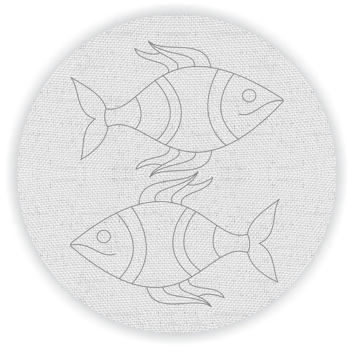 Trial Pack - Animal and Bird Motifs Premarked Canvas Bases - Set of 6