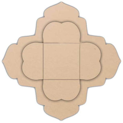 Ready to Paint MDF Layered Rangoli Base - TI094