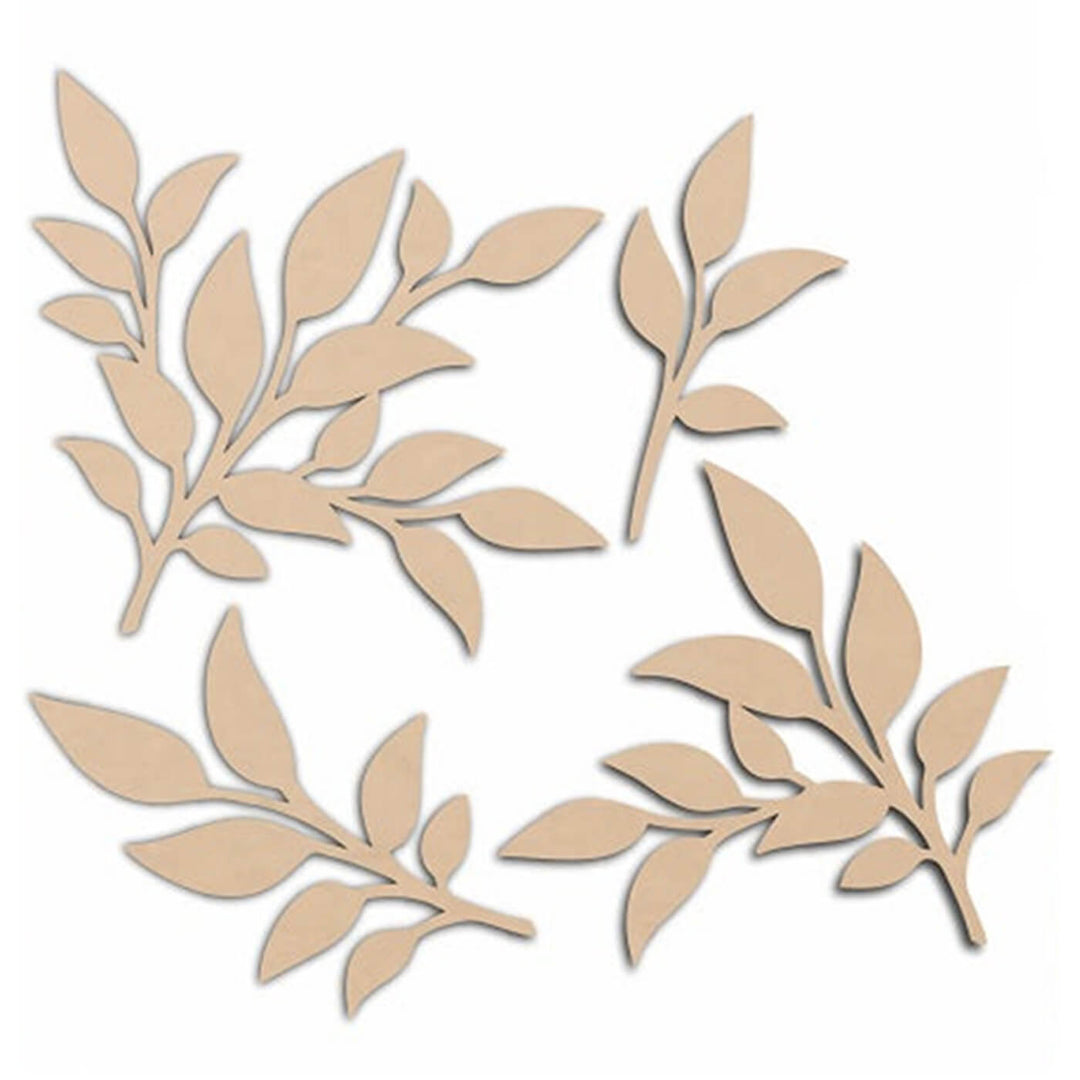 Ready to Decorate Wooden Cutouts - Leaf Cluster - Zwende