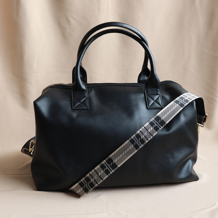 Faux Leather Weekend Holdall Handbag