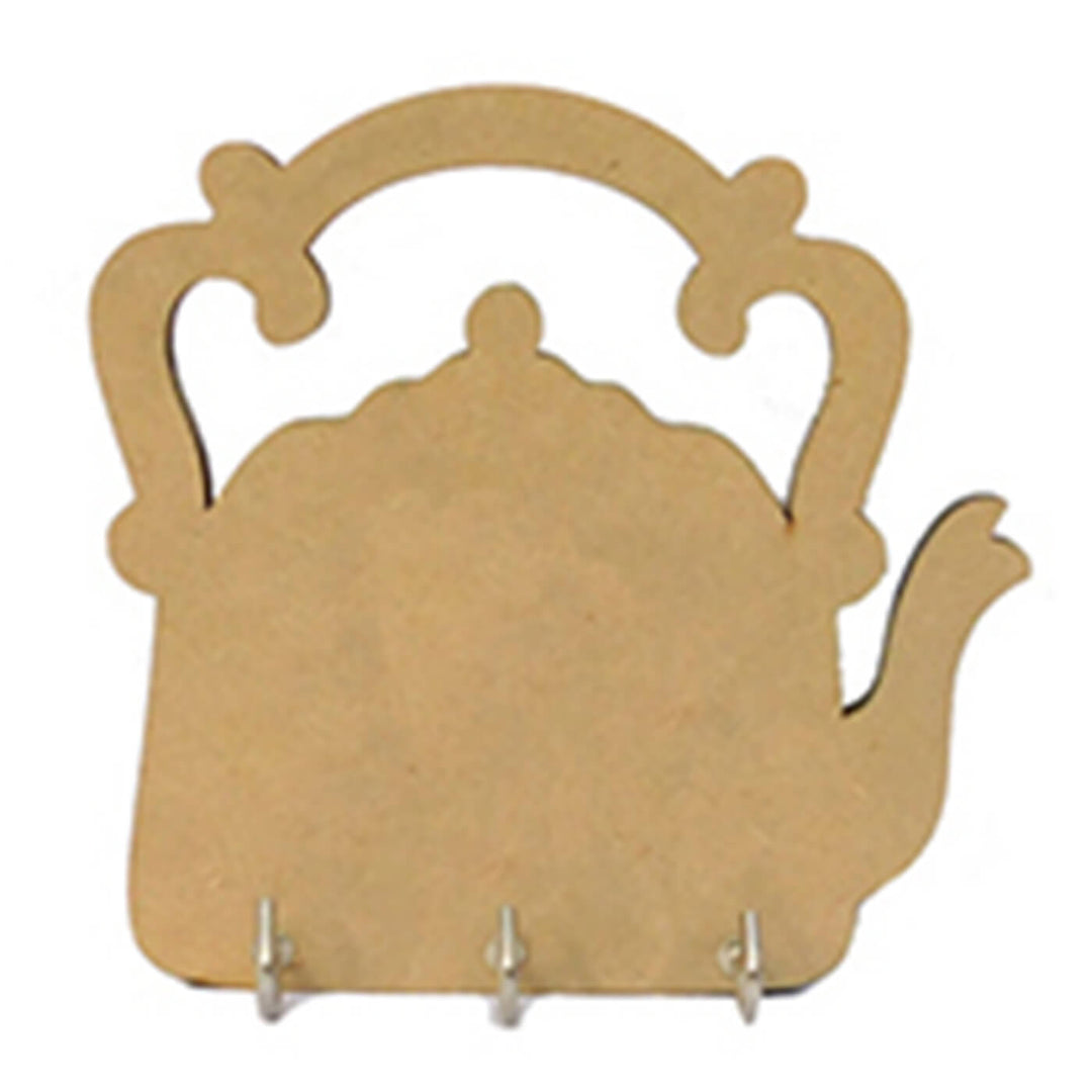 Ready to Paint MDF Key Holder - Kettle