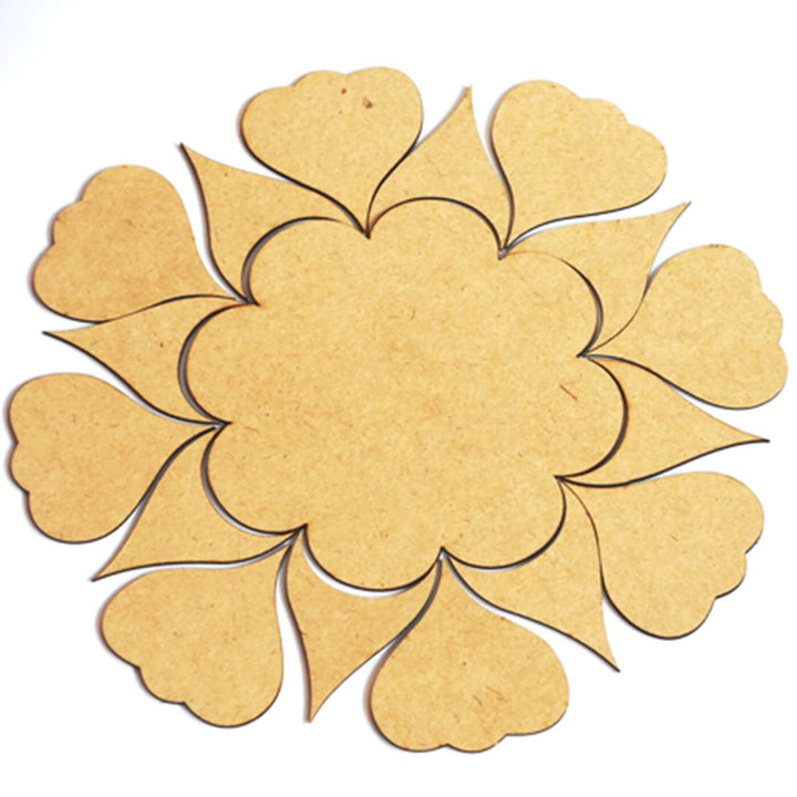 Ready to Paint MDF Rangoli Base - TI015