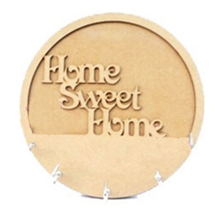 Ready to Paint MDF Key Holder - Home Sweet Home