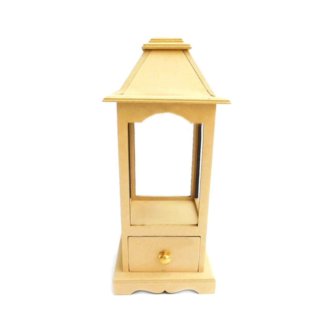 Ready to Paint MDF Victorian Lantern with Drawer - TI071