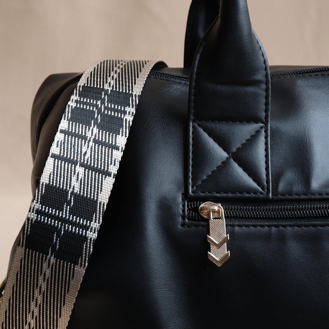 Faux Leather Weekend Holdall Handbag