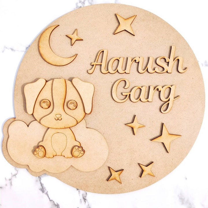 Saver Bundle - Ready to Paint MDF Nameplate - Puppy