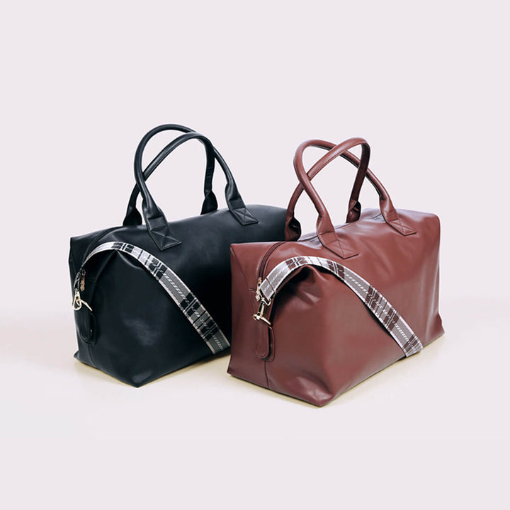Faux Leather Weekend Holdall Handbag