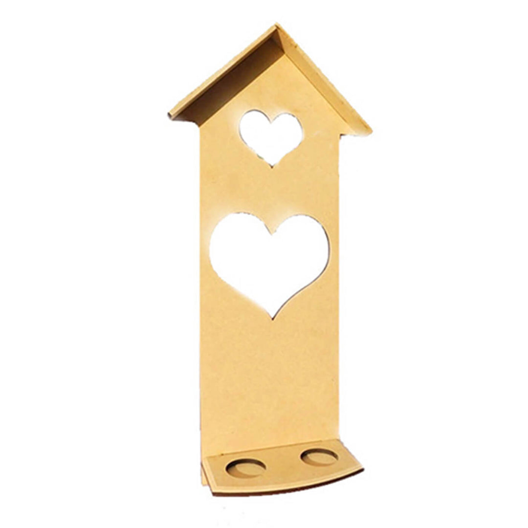 Saver Bundle - Ready to Paint MDF Tealight Holder - Dual Hearts