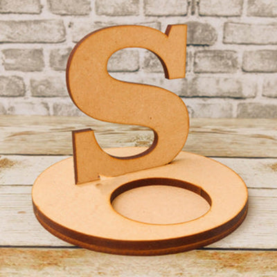 Ready to Paint MDF Monogram Tealight Holder "S" - TI127