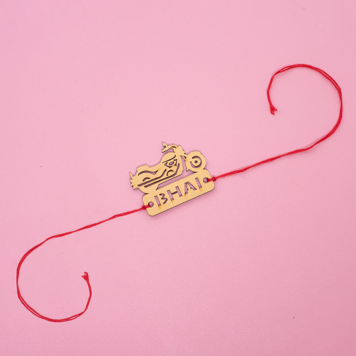 Handcrafted MDF Rakhi With Roli Chawal