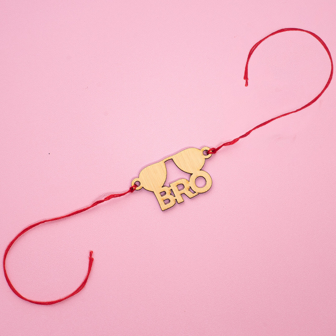 Handcrafted MDF Rakhi With Roli Chawal