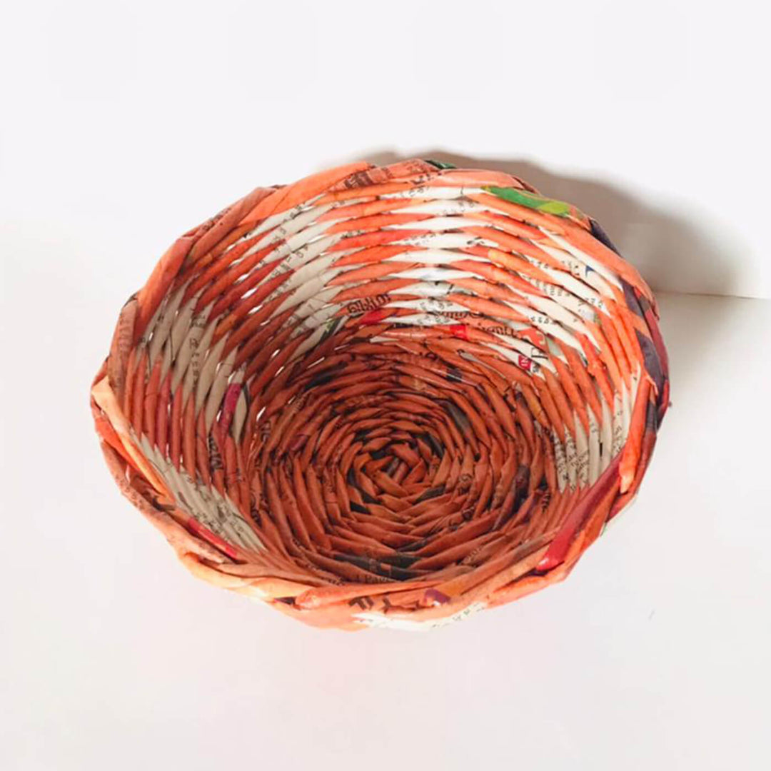 Handmade Upcycled Multipurpose Mini Bowl - Orange