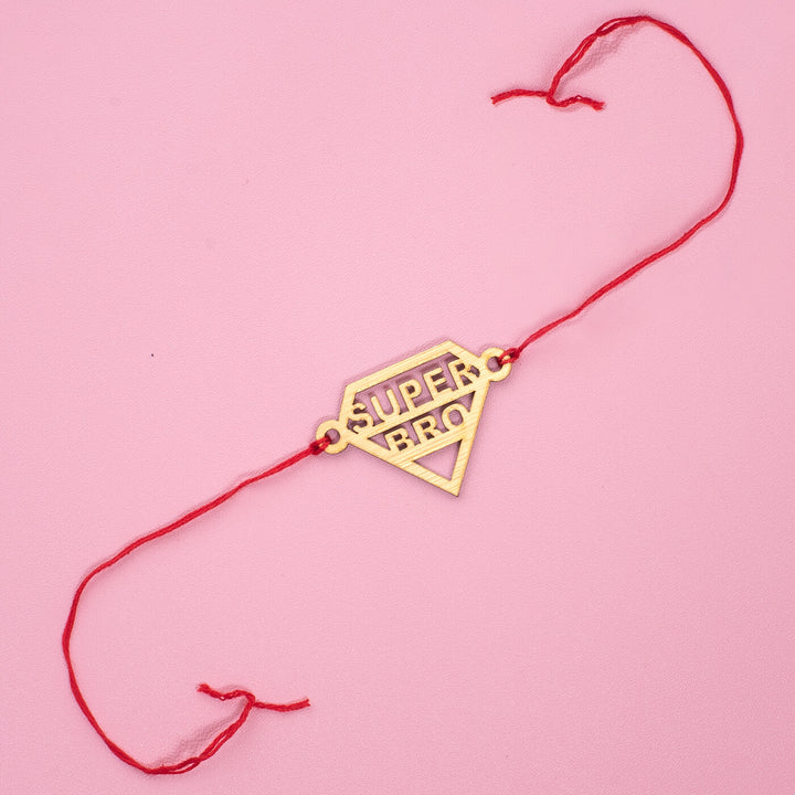 Handcrafted MDF Rakhi With Roli Chawal