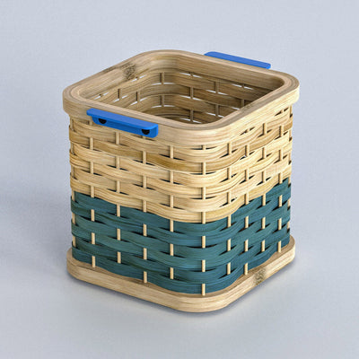 Handwoven Bamboo Desk Basket