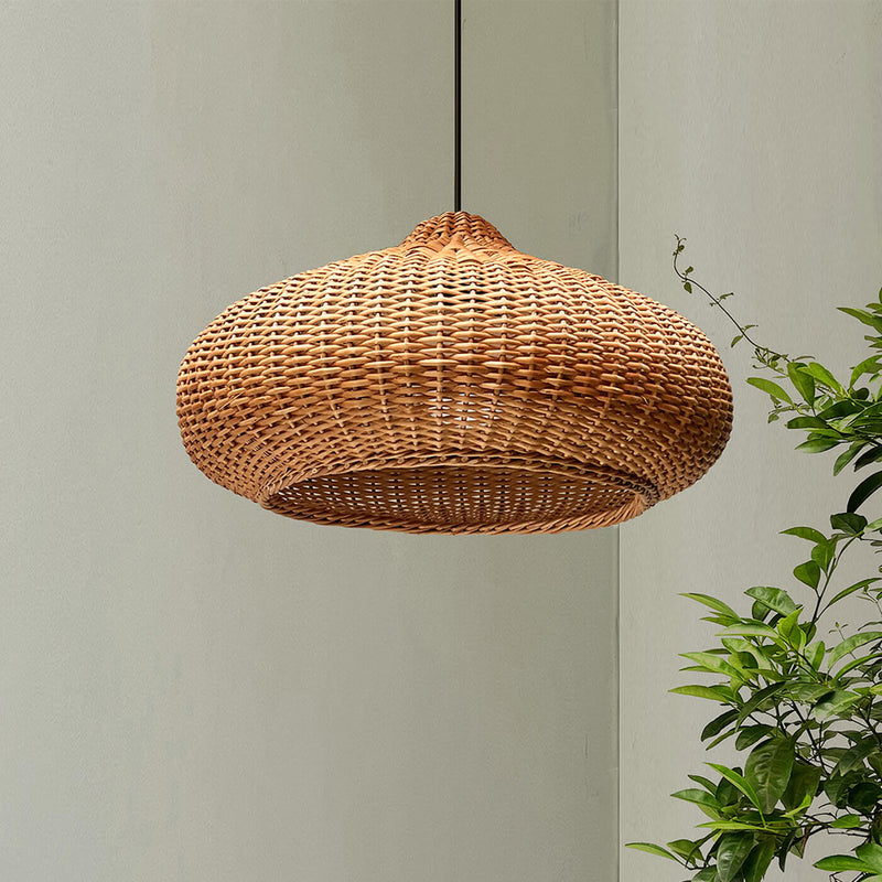 Willow Wicker Akasa Lamp - Natural