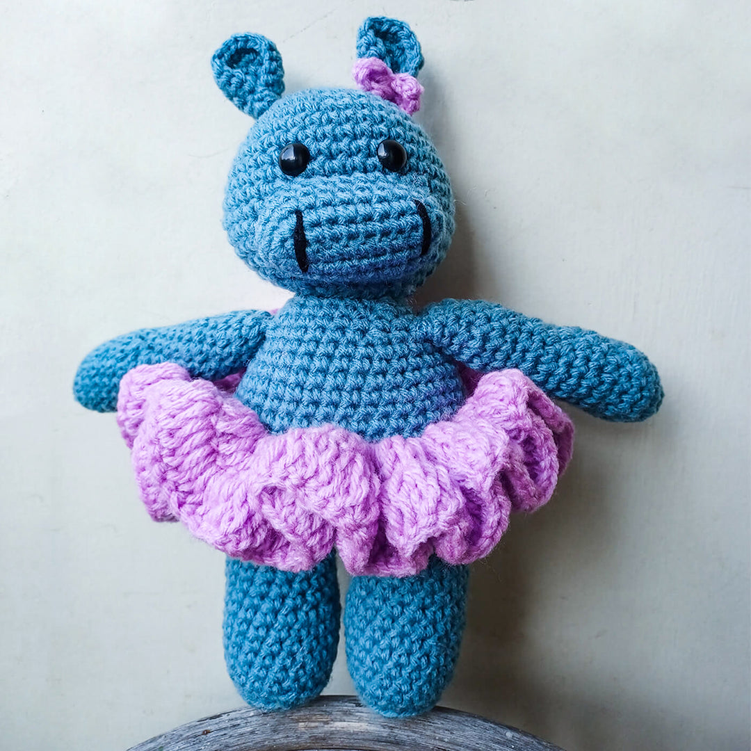 Hippo Amigurumi Crochet Toy