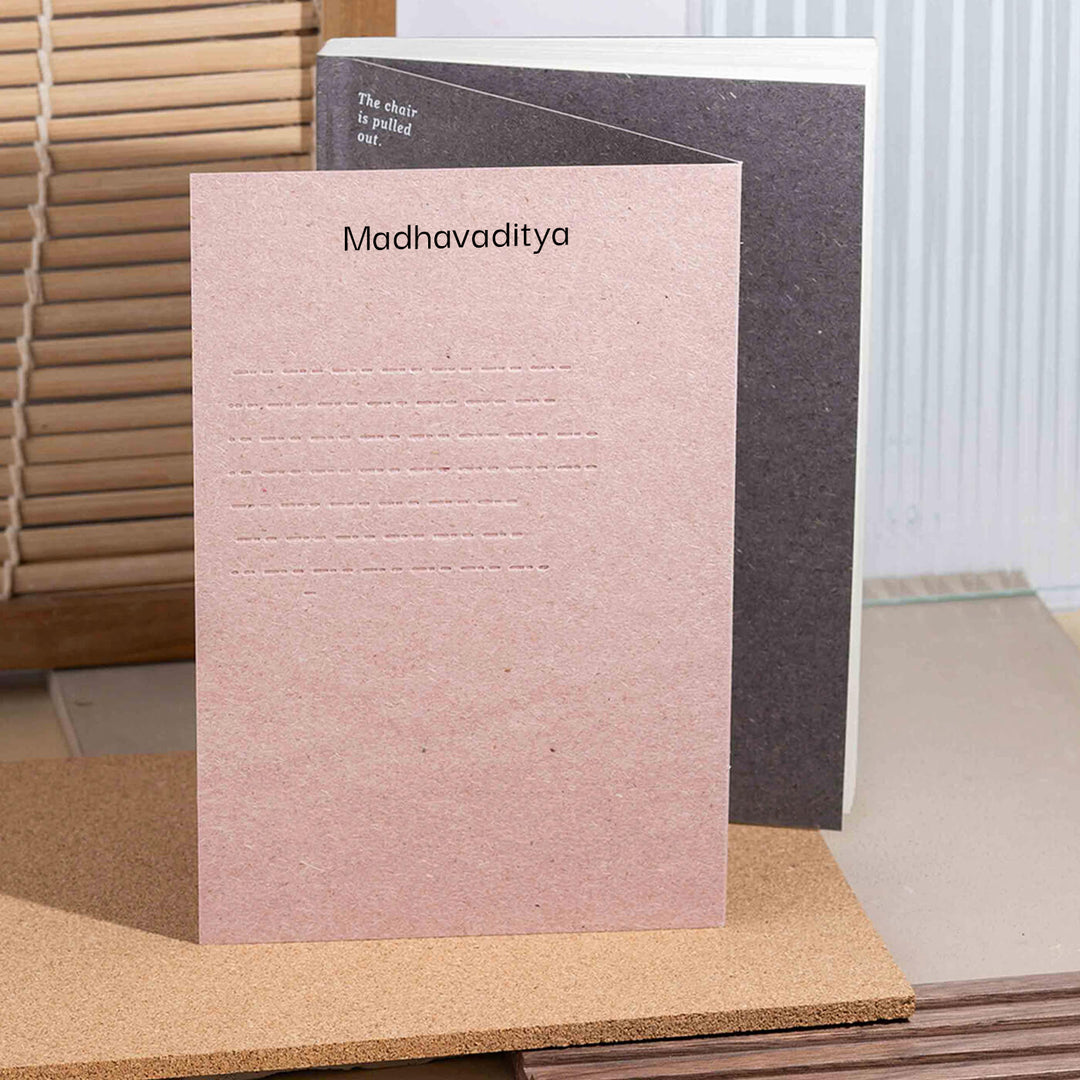 Sustainable Personalized Blank Notebook | 144 Pages, A5