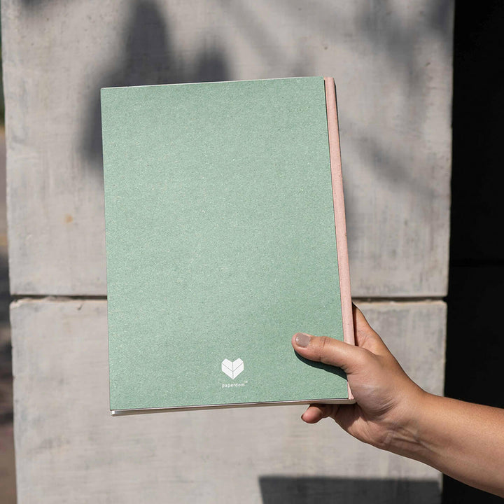 Sustainable Personalized Blank Notebook | 120 Pages, A4