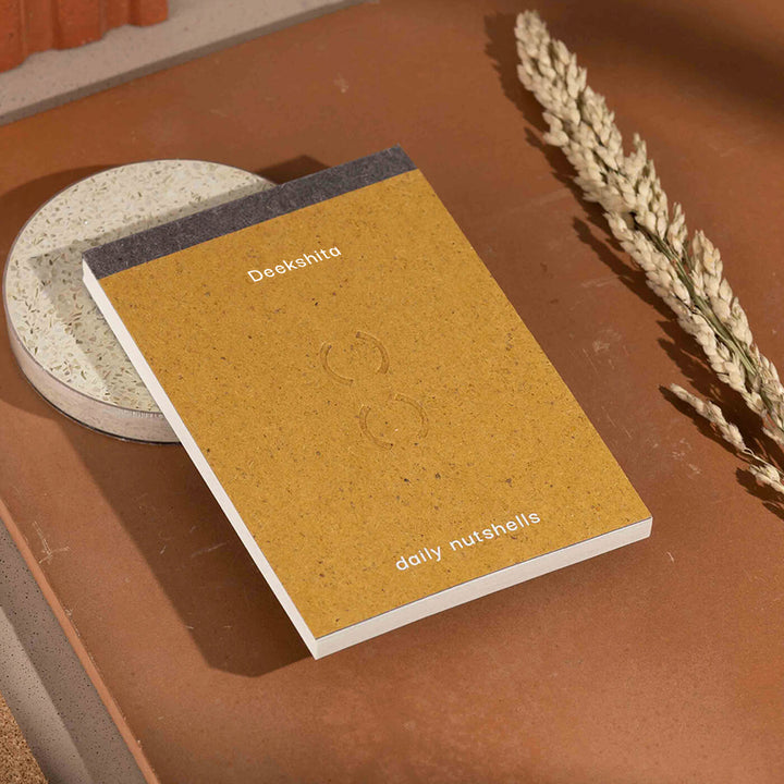 Personalized Recycled Scheduler Notepad | 48 Pages, Medium