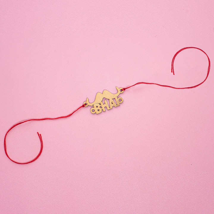 Handcrafted MDF Rakhi With Roli Chawal