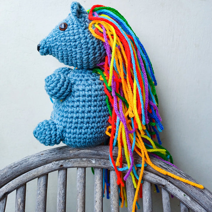 Rainbow Hedgehog Amigurumi Crochet Toy