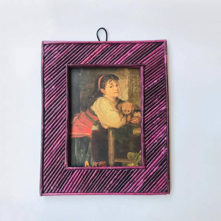 Handmade Upcycled Colourful Photo Frame