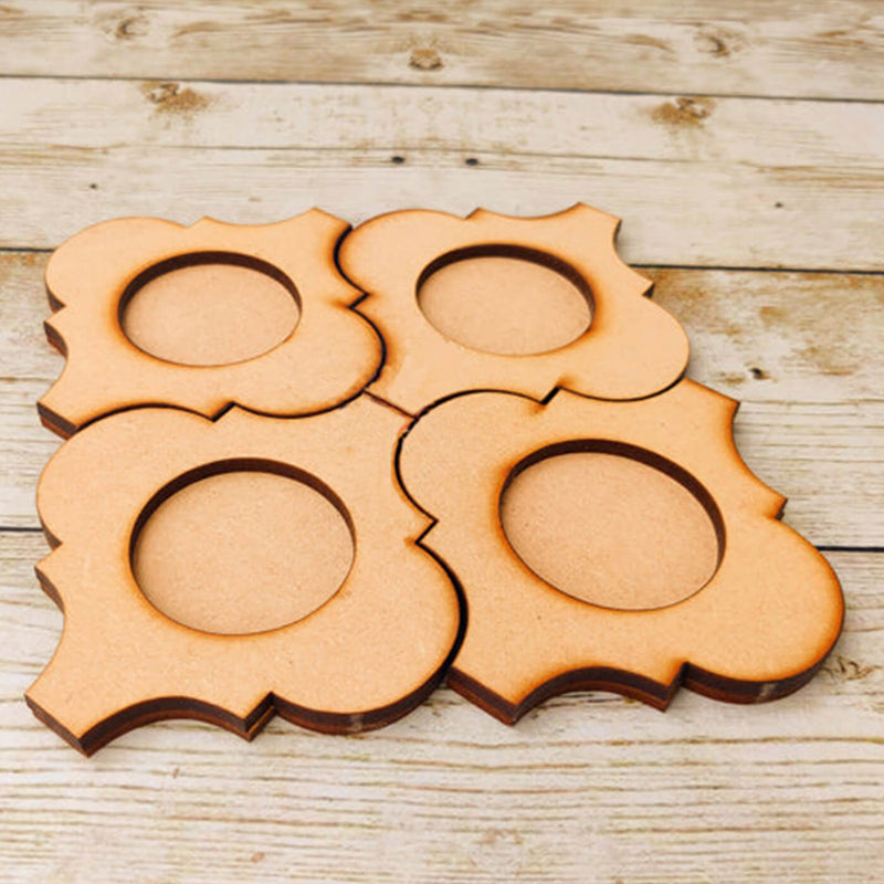 Ready to Paint MDF Damask Tealight Holder - TI145