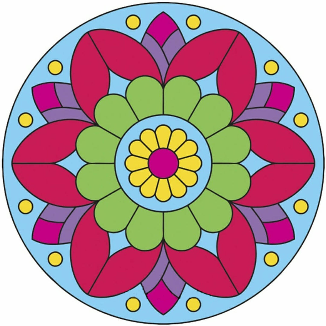 Ready to Paint MDF Engraved Mandala Base - 1103