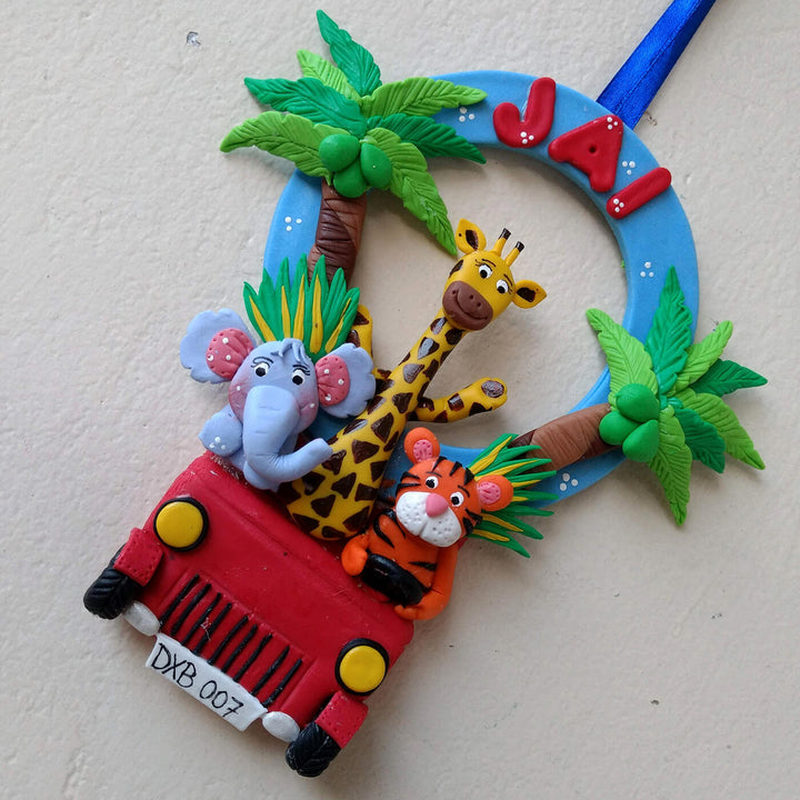 Personalised Jungle Wall Hanging For Kids